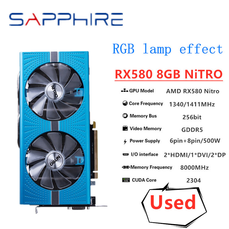 Rtx 3070 8Gb Graphics Card - Carte graphique SAPPHIRE Original RX 580