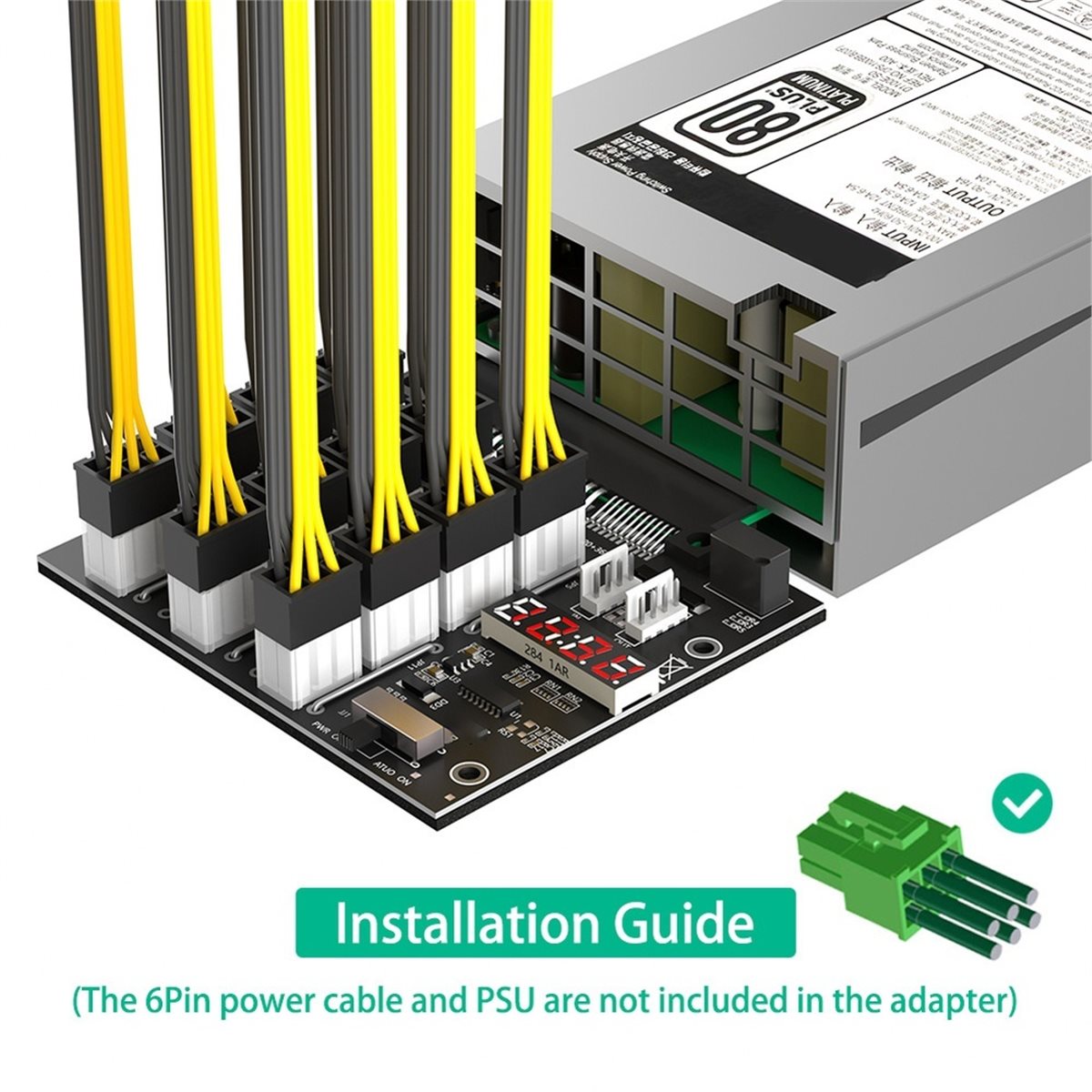 Carte de distribution PCIe à 1 - 2400W Server Psu Breakout Board avis et prix